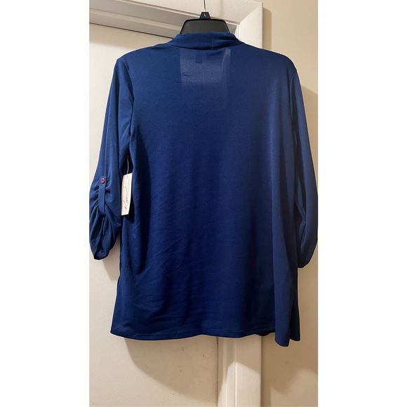 Blue jacket with blouse - Picture 2 of 5